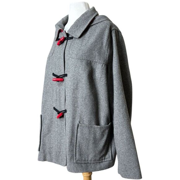 Old Navy Womens Wool Coat Size XXL Gray - Picture 2 of 7